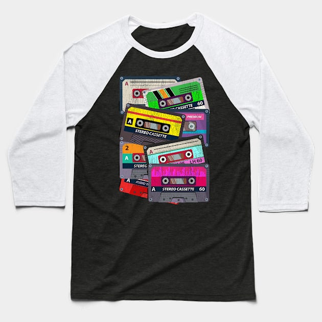 80's Cassette Vintage Eighties Baseball T-Shirt by shirtsyoulike